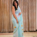 Insiya : Hand-Brush Painted Mul Cotton Saree