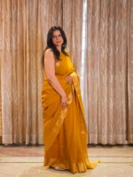 Insiya : Hand-Embroidered Dola Silk Saree - Image 6