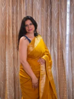 Insiya : Hand-Embroidered Dola Silk Saree - Image 4