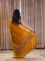 Insiya : Hand-Embroidered Dola Silk Saree - Image 2
