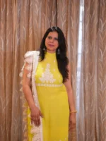 Insiya: Unstitched Muslin Suit with Delicate Lace Work - Image 3