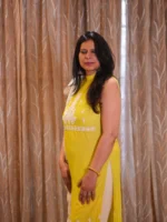 Insiya: Unstitched Muslin Suit with Delicate Lace Work - Image 5