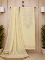Eshra Pearl Mul Cotton Unstitched Suit Set - Image 2