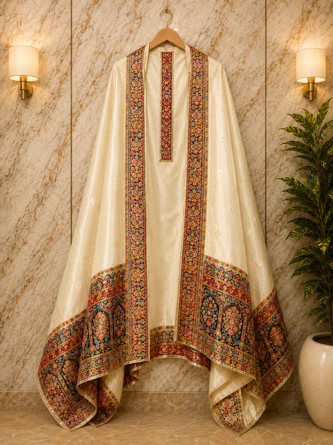 ChatGPT Image May 24, 2026, 09_11_11 PM (1) Off-White Dola Silk Position Work Suit - Image 1