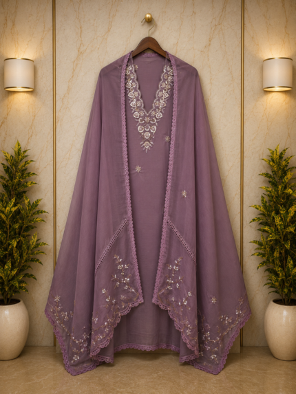 Sequin Glow Organza Ensemble