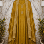Golden Veil Dola Silk Suit Set