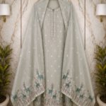 Pista Green Jaamdani suit set