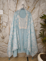 Regal Pearl Embellished Chanderi Suit