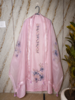 Mehar pink linen suit