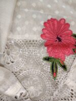 Insiya: Ruhani Cotton Suit with Handcrafted Kiroshiya Lace - Image 3