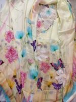 Pearl Grace Digital Print Muslin Unstitched Suit with Lace Work - Image 2