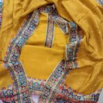Insiya:Luxury Dola Silk Suit with Designer Position Work - Image 2