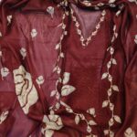 Insiya:Regal Maheshwari Suit in Maroon - Image 2