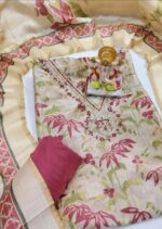 Insiya:Luxe Tussar Silk Suit with Intricate Zardozi Embroidery - Image 2