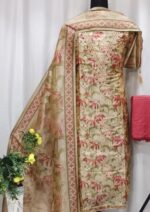 Insiya:Luxe Tussar Silk Suit with Intricate Zardozi Embroidery