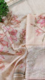 Insiya:Naayra Linen Suit with Artisan Knot Work - Image 2