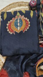 Insiya:Premium Black Suit Set with Ethnic Artwork - Image 3