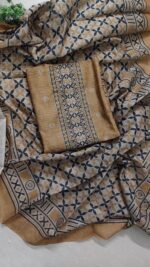 Heritage Handwork Tussar Silk Suit - Image 5
