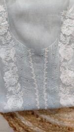 Valira  Sea Blue Mul Cotton Unstitched Suit - Image 4