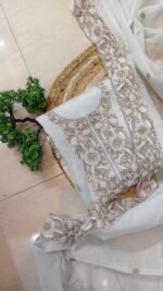 Alina Mul Sea Blue Mul Cotton Unstitched Suit - Image 4