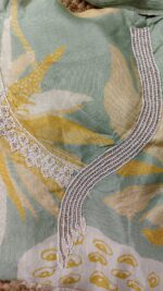 Zarmina Pearl Work Muslin Suit - Image 3