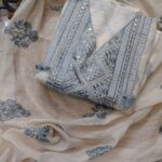 Lisa Mirror Work Linen Cotton Suit