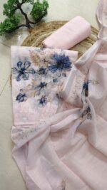 Mehar pink linen suit - Image 4