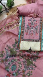 Multicolored Floral  Unstitched Cotton suit - Image 2