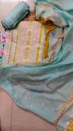 Pearl Grace Cotton Unstitched Suit Set - Image 4
