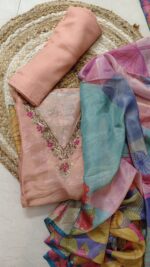 Floral  Shimmer Suit Set - Image 2