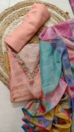Floral  Shimmer Suit Set - Image 2