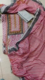 Vintage Stripe Elegance Ganga brand Muslin Suit - Image 2