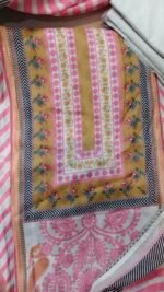 Vintage Stripe Elegance Ganga brand Muslin Suit - Image 4