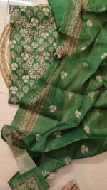 Green Shimmer Linen suit - Image 2