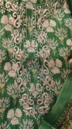 Green Shimmer Linen suit - Image 4