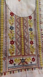 Delicate thread hand embroidery Linen Suit - Image 3