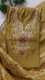Rich jacquard dupatta Suit - Image 3