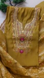 Rich jacquard dupatta Suit - Image 3