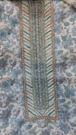 Floral Blue Linen Suit - Image 4