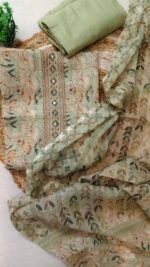 Green Leaves Linen suit - Image 2