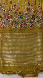 Insiya : Hand-Embroidered Dola Silk Saree - Image 9