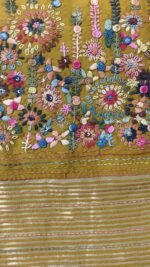 Insiya : Hand-Embroidered Dola Silk Saree - Image 8
