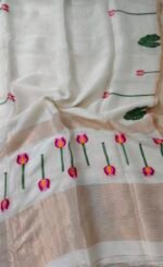 Linen Silk Jamdani Saree (Copy) - Image 8