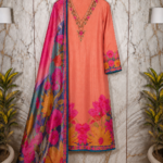 Floral  Shimmer Suit Set