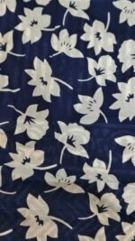 Indigo Batik Design Hand Block Saree - Image 6
