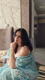 Warli Print Khadi Saree