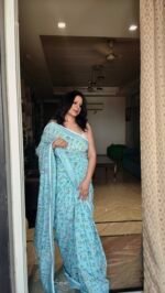 Warli Print Khadi Saree - Image 2