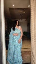 Warli Print Khadi Saree - Image 6