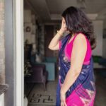 Temple Border Zari Woven Blue Saree