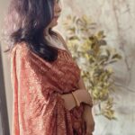 Hand Block Brown Saree